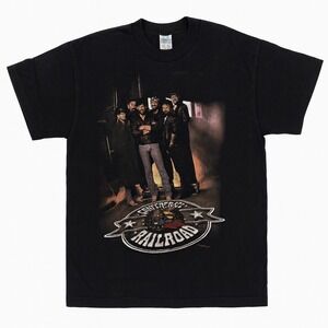 Vintage Confederate Railroad USA Tour Band T-Shirt XL Black  90s Graphic Shirt